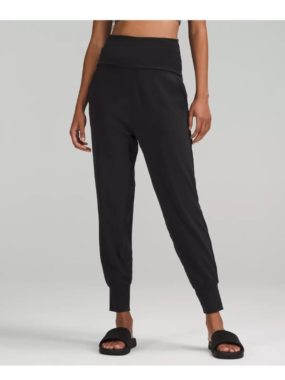 Lululemon super high rise ribbed waist jogger full length